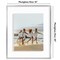 Americanflat Floating Aluminum Picture Frame - Sleek Aluminum Photo Frame for Wall Display - Black Metal Molded Frame - Shatter Resistant Glass - Hanging Hardware